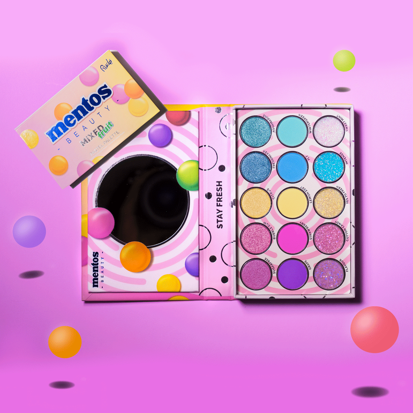 Palette Mixed Fruit Pastel -  Mentos